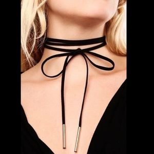 💋 Rope suede leather Choker Necklace